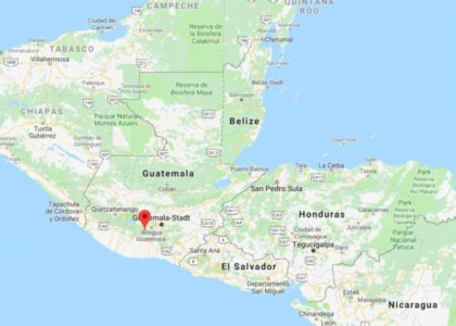 Le Guatemala est un pays d'Amérique centrale situé au sud de la péninsule du Yucatán.